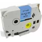 MediaRange Plastic Tape Cassette For Label Printers Using Brother TZ-541/TZe-541 18mm 8m Laminated Black On Blue - (MRBTZ541)