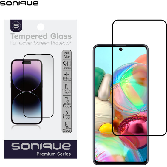 Sonique Hardy Glass Premium Series Hd Full Cover 9H Samsung Galaxy A71 / Galaxy A72 4G /Galaxy Note 10 Lite �����