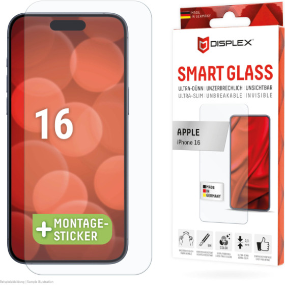 Displex Smart Glass 2D EASY-On Iphone 16 - (02010)