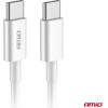 AMiO ������� �������� ��� ��������� ��������� ��� Usb Type C �� Usb Type C 200CM 2A 60W ����� ���� - 1 ���. - (03897)
