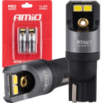 AMiO �������� T10 W5W 12/24V 6.000K 4xSmd Led CAN-Bus ����� 2016 Pro Series - 2 ���. - (03577)