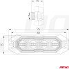 AMiO ������� 12/24V 4xSmd Led 12W (4x3W) R65 R10 IP6K9K 95x30mm ���� - 1 ���. - (03929)