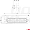 AMiO ������� 12/24V 6xSmd Led 18W (6x3W) R65 R10 IP68 IP6K9K 122x30mm ���� - 1 ���. - (03930)