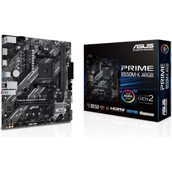 Asus Motherboard Prime B550M-K Argb ,AM4 ,Matx - (90MB1GC0-M0EAY0)