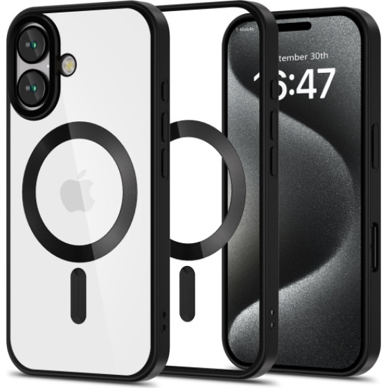 Tech-Protect Magflex Case Iphone 16 Satin Black Backcover - (TPMFIP15SAB)