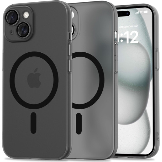 Tech-Protect Magslim Case Iphone 15 Matte Black Backcover - (TPMSIP15MB)