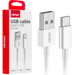 AMiO ������� �������� ��� ��������� ��������� Usb �� USB-C 200cm 2A ����� ���� - 1 ���. - (03894)