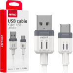 AMiO ������� �������� ��� ��������� ��������� ��� Usb Type A �� Usb Type C 100CM 3A ����� ���� - 1 ���. - (03905)