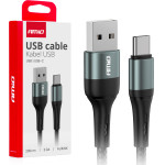 AMiO ������� �������� ��� ��������� ��������� ��� Usb Type A �� Usb Type C 200CM 3A ����� ���� - 1 ���. - (03912)