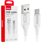 AMiO ������� �������� ��� ��������� ��������� ��� Usb Type A �� Usb Type C 3A 100CM ����� ���� - 1 ���. - (03917)