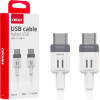 AMiO ������� �������� ��� ��������� ��������� ��� Usb Type C �� Usb Type C 100CM 60W ���� - 1 ���. - (03908)