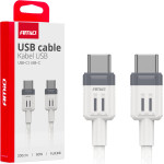 AMiO ������� �������� ��� ��������� ��������� ��� Usb Type C �� Usb Type C 200CM 60W ���� - 1 ���. - (03909)