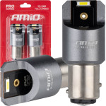 AMiO �������� P21/5W BAY15d 12/24V 6.000K 2xSmd Led Full CAN-Bus ����� Pro Series - 2 ���. - (03595)