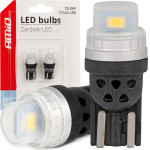 AMiO �������� T10 W5W 12/24V 2x3020 Smd Led ����� Pure Light Series - 2 ���. - (03726)