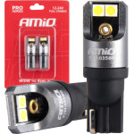 AMiO �������� T10 W5W 12/24V 6.000K 4xSmd Led Full CAN-Bus ����� 3030 Pro Series - 2 ���. - (03580)