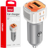 AMiO ��������� �������� 12/24V �� 2 ����� USB-C+Usb 20W 5V/3AQc ������� �������� ������ - 1 ���. - (03882)