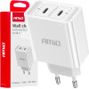 AMiO ��������� ������y ������� ����� 2����� 2xUSB-C 40W 5V/3AQc ������ ���� - 1 ���. - (03892)