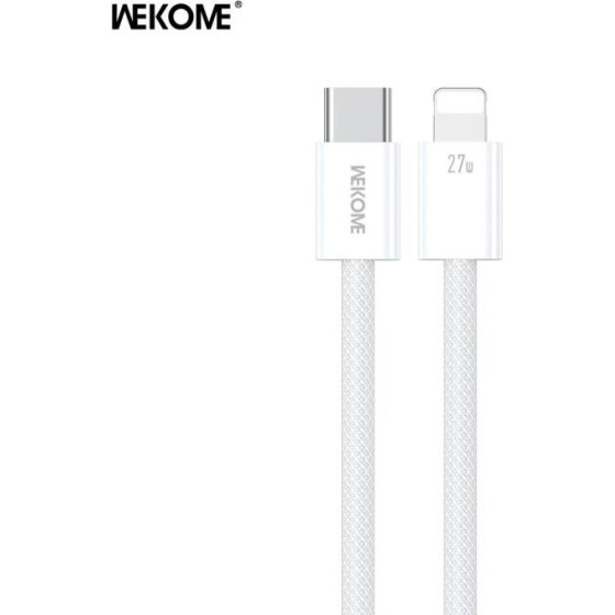 WK Charging Cable 27W Pd TYPE-C/i6 White 1m WDC-21 - (WDC-21 White)