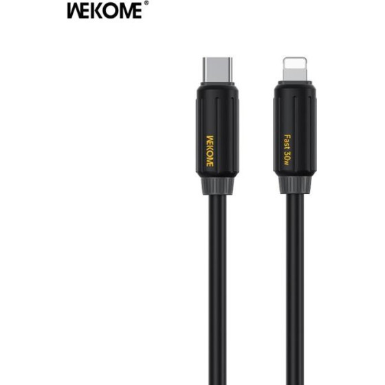 WK Charging Cable 30W Pd TYPE-C/i6 Black 1m WDC-29 - (WDC-29 Black)
