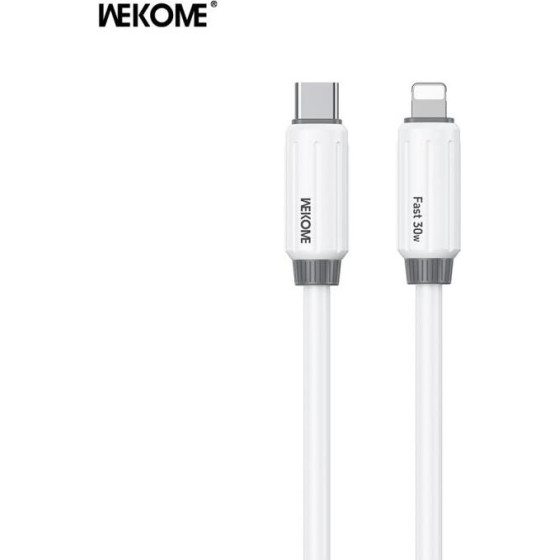 WK Charging Cable 30W Pd TYPE-C/i6 White 1m WDC-29 - (WDC-29 White)