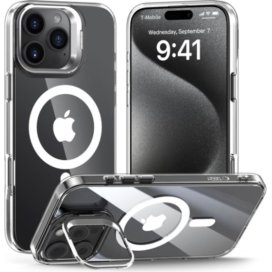Tech-Protect Magstand Case Iphone 16 Pro Clear Backcover - (TPMSIP16P)