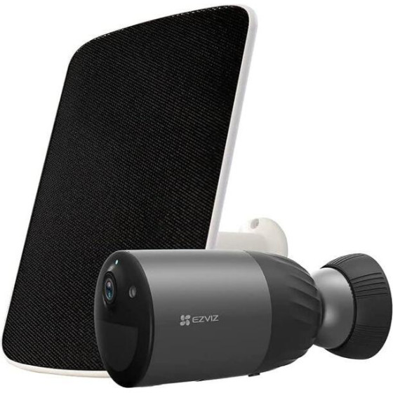 HIKVISION Ezviz BC1C 4K and Solar Panel F Kit - (BC1C 4K & SOLAR PANEL F KIT)
