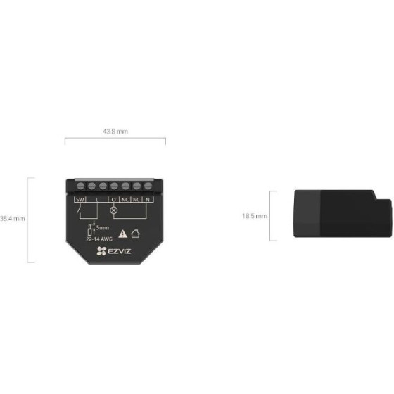 HIKVISION Ezviz Smart Home Wi-Fi Relay - (T35WM)