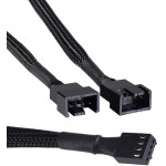 Powertech ������� 4-Pin Pwm �� 2x 4-Pin Pwm 0.15m, ����� - (CAB-W048)