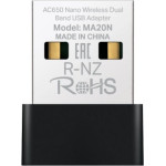 Mercusys AC650 Nano Wi-Fi Usb Adapter - (MA20N)