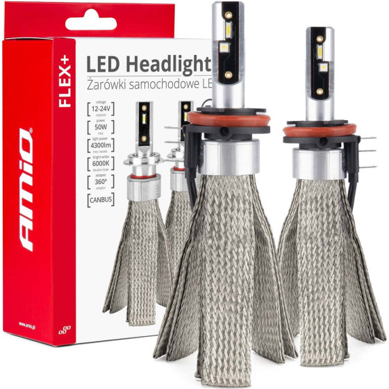 AMiO ������ Led H15 4300lm 12-24V - 50W - 6000K - 2 ���. - (03666)