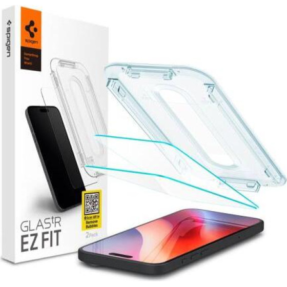 Spigen Tempered Glass Full Face Glas.Tr EZ-Fit Apple Iphone 16 Pro Max ������� (2 ���.)