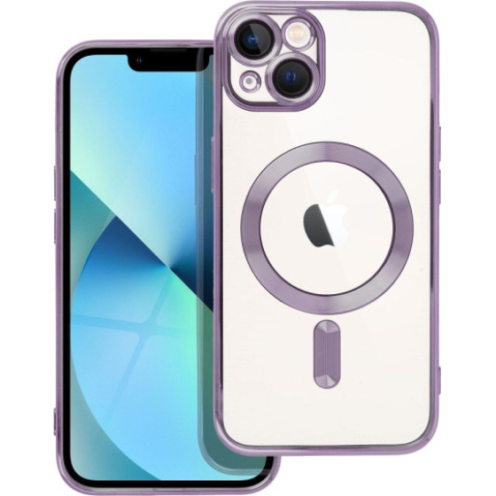 Is Tpu Mag Electro Iphone 13 Trans Purple Backcover - (MAGETPUIP13PU)