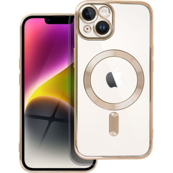 Is Tpu Mag Electro Iphone 14 Trans Gold Backcover - (MAGETPUIP14G)