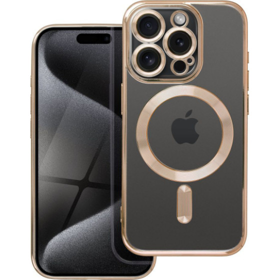 Is Tpu Mag Electro Iphone 15 Pro Trans Gold Backcover - (MAGETPUIP15PRO)