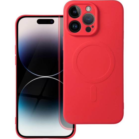 Is Tpu Silicone Mag Iphone 14 Pro Max Red Backcover - (SILMAGIP14PMR)