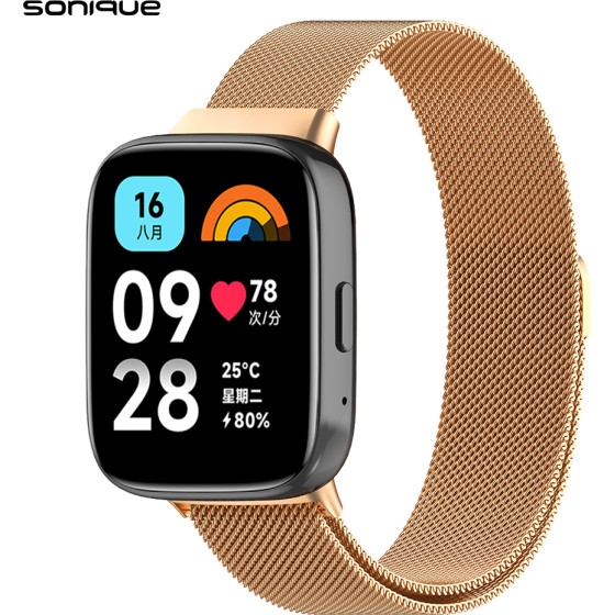 Sonique ������� Stainless Steel Milanese Classic ��� Xiaomi Redmi Watch 3 Active �������