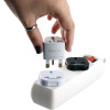 Volte-Tel Universal ���������� �������� 3 Pin Male �� ��������� 2 Pin Female (250V/13A) �����
