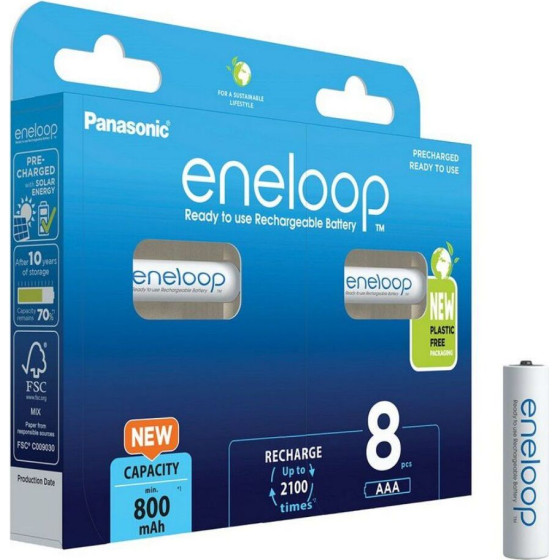 Panasonic Eneloop ����������������� ��������� Aaa Ni-Mh 800mAh 8��� - (37833037)