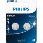 Philips �������� ������ Blister 2���. 150mAh 3V - (CR2025P2/01GRS)