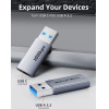 Cabletime ���������� USB-C �� Usb 10Gbps, 15W, ���� - (CT-AMCF10-AG)