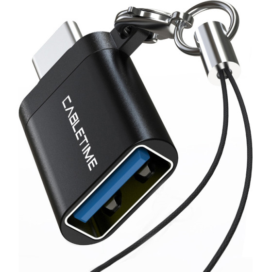 Cabletime ���������� USB-C �� Usb CT-CMAF, 5Gbps, 10.5W, ������ - (CT-OTG-CMAF-ABL)
