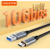 Cabletime ������� USB-C �� Usb CT-AMCMG2, 60W, 10Gbps, 1.5m, ����� - (CT-AMCMG2-AG15)