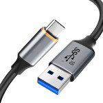 Cabletime ������� USB-C �� Usb CT-AMCMG2, 60W, 10Gbps, 1m, ����� - (CT-AMCMG2-AG1)