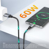 Cabletime ������� USB-C �� Usb CT-AMCMG2, 60W, 10Gbps, 1m, ����� - (CT-AMCMG2-AG1)
