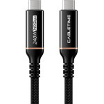 Cabletime ������� USB-C �� USB-C CT-USB4, 240W, 40Gbps, 8K/60Hz, USB4, 1m, ����� - (CT-USB4-AB1)