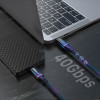 Cabletime ������� USB-C �� USB-C CT-USB4, 240W, 40Gbps, 8K/60Hz, USB4, 1m, ����� - (CT-USB4-AB1)
