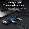 Cabletime Usb Hub 4x �����, 10Gbps, USB/USB-C �������, ����� - (CT-HUBT5-PB)