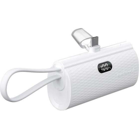 Blue Power Forcell F-Energy Powerbank Type C 20W 5000mAh White - (F5K3)