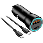 Is Blue Star Car Charger 3A 25W Pd QC3.0 Afc + Data Cable Type C To Type C 1m Black - (BSCCATCB)