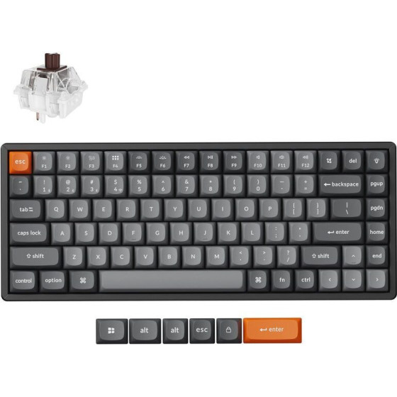 Keychron K2 Max Qmk Wireless Mechanical Keyboard Brown Switch (Hot-Swap) Us Layout - (K2M-J3)